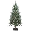 4ft Pre-Lit Flocked Alpine Artificial Christmas Tree, Clear Lights 1 4ft Pre-Lit Flocked Alpine Artificial Christmas Tree, Clear Lights -Christmas Decoration Store northlight v90204updated 94723.1667534910