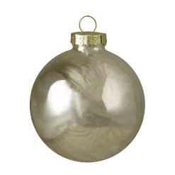 9ct Champagne Gold 2-Finish Glass Ball Christmas Ornaments 2.5" (65mm) -Christmas Decoration Store northlight wy00745 1 41153.1667489923