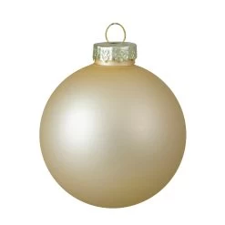 9ct Champagne Gold 2-Finish Glass Ball Christmas Ornaments 2.5" (65mm) -Christmas Decoration Store northlight wy00745 2 17680.1667489923