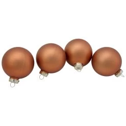 9ct Brown 2-Finish Christmas Glass Ball Ornaments 2.5" (65mm) -Christmas Decoration Store northlight wy00748 2 updated2022 61078.1681320674