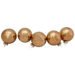 9ct Brown 2-Finish Christmas Glass Ball Ornaments 2.5" (65mm) -Christmas Decoration Store northlight wy00748 3 updated2022 33160.1681320674