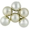 6ct Gold 2-Finish Glass Ball Christmas Ornaments 3.25" (80mm) -Christmas Decoration Store northlight wy00751 2 02926.1677088410