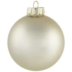6ct Gold 2-Finish Glass Ball Christmas Ornaments 3.25" (80mm) -Christmas Decoration Store northlight wy00751 5 53827.1677088412