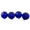 4ct Royal Blue 2-Finish Glass Christmas Ball Ornaments 4" (100mm) -Christmas Decoration Store northlight wy00773 80575.1677518800