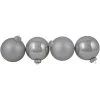 4ct Shiny And Matte Silver Glass Ball Christmas Ornaments 4" (100mm) 404416 -Christmas Decoration Store northlight wy00776 silver main 21056.1667569842