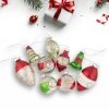9ct Silver And Red 2-Finish Glass Christmas Finial Ornaments 3.25"
