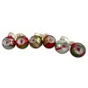 6ct Silver And Red 2-Finish Retro Reflector Christmas Ball Ornaments 2.75" (55mm) -Christmas Decoration Store northlight wy27590 52638.1667536131