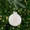 4ct White Sequined Shiny Christmas Ball Ornaments 2.75" (70mm) -Christmas Decoration Store northlight wy27608 34752.1667610670
