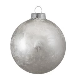 4ct Silver And Clear Glass 2-Finish Christmas Ball Ornaments 3.25-Inch (80mm) -Christmas Decoration Store northlight wy88855 3 updated 38792.1667573737
