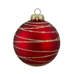 4ctGlass Red And Green Matte Christmas Ball Ornaments 3.25-Inch (80mm) -Christmas Decoration Store northlight wy88865 fix 1 83786.1667535650
