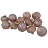Set Of 12 Blush Pink Finial And Glass Ball Christmas Ornaments -Christmas Decoration Store northlight wy88873 41484.1667573337