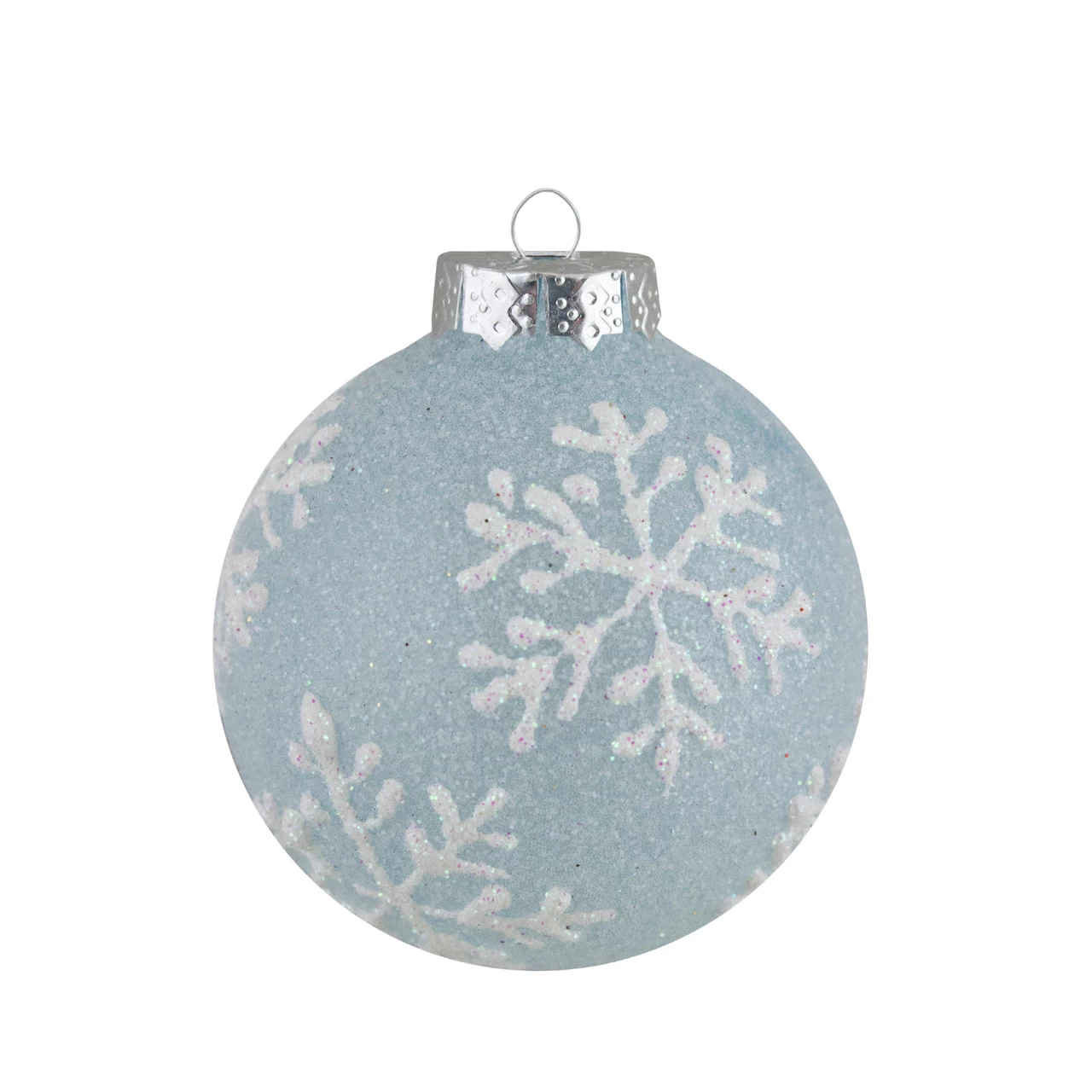12ct Light Blue Glitter Textured Glass Christmas Ball Ornaments 1.75" (45mm) 5 12ct Light Blue Glitter Textured Glass Christmas Ball Ornaments 1.75" (45mm) - Image 3
