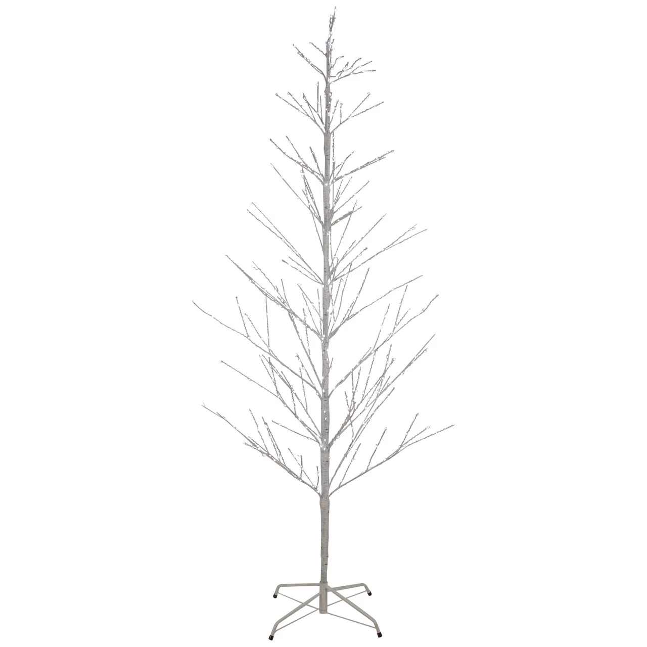 6' LED Lighted White Birch Christmas Twig Tree - Pure White Lights 3 6' LED Lighted White Birch Christmas Twig Tree - Pure White Lights