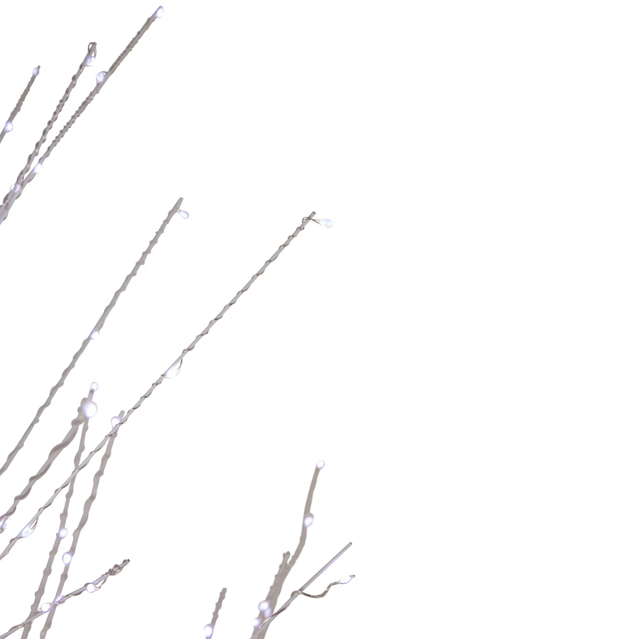 6' LED Lighted White Birch Christmas Twig Tree - Pure White Lights 9 6' LED Lighted White Birch Christmas Twig Tree - Pure White Lights - Image 7