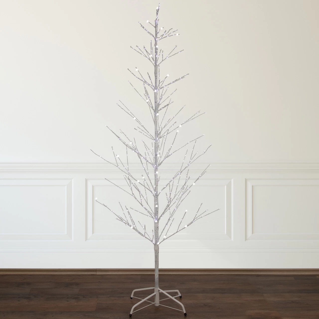6' LED Lighted White Birch Christmas Twig Tree - Pure White Lights 4 6' LED Lighted White Birch Christmas Twig Tree - Pure White Lights - Image 2