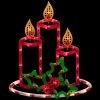 16.5" Lighted Candles With Holly And Berry Christmas Window Silhouette -Christmas Decoration Store northlight ys7552 1 20378.1681755563