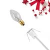 Christmas Village Replacement C7 Single Light Cord, 6' White Wire -Christmas Decoration Store northlight ys90452 2 26784.1667569546