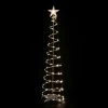 6ft LED Lighted Spiral Cone Tree Outdoor Christmas Decoration, Warm White Lights