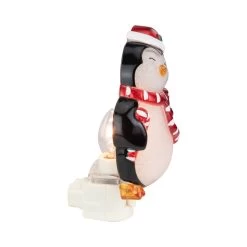 6" Black And Red Happy Penguin In Santa Hat Christmas Night Light -Christmas Decoration Store northlight ys93826 2 98469.1679691653