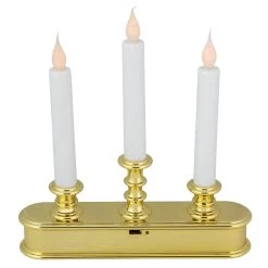 10" Pre-Lit LED White Lighted 3ct Candolier Christmas Candle Lamp -Christmas Decoration Store northlight ys93851 3 18878.1667536794