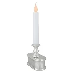 9.25" Pre-Lit LED White And Silver Lighted Christmas Candle Lamp -Christmas Decoration Store northlight ys93853 2 30768.1678980830