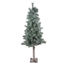 4' Lightly Flocked And Glittered Woodland Alpine Artificial Christmas Tree - Unlit