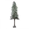 6ft Lightly Flocked Glittered Woodland Alpine Artificial Christmas Tree - Clear Lights -Christmas Decoration Store northlight yt8658 fk 82097.1667578206