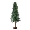 7' Slim Traditional Woodland Alpine Artificial Christmas Tree – Unlit -Christmas Decoration Store northlight yt8738 gr new 59394.1667536335