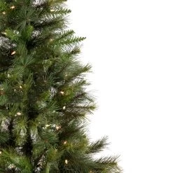 7.5' Pre-Lit Slim Canyon Pine Half Wall Artificial Christmas Tree - Clear Lights -Christmas Decoration Store northlight ytc346 gr 5 updated 85656.1667263642