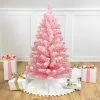 3' Medium Flocked Madeline Pink Spruce Artificial Christmas Tree, Unlit -Christmas Decoration Store northlight z00001 88091.1683123538