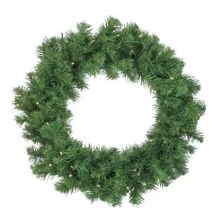 4-Piece Artificial Winter Spruce Christmas Tree, Wreath And Garland Set 6.5' - Clear Lights -Christmas Decoration Store northlight z16018 27465.1670422133