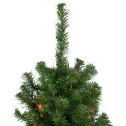 6' Pre-Lit Alberta Pine Slim Artificial Christmas Tree - Multi Lights -Christmas Decoration Store northlight z16024 1 74784.1667573458