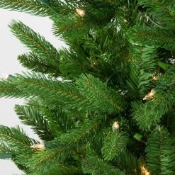 7.5' Pre-Lit Pencil Northwood Noble Fir Artificial Christmas Tree - Clear Lights -Christmas Decoration Store northlight z16026 3 15267.1677508720