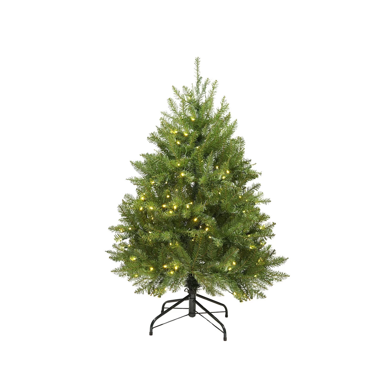 4' Pre-Lit Full Northern Pine Artificial Christmas Tree - Warm Clear LED Lights 4 4' Pre-Lit Full Northern Pine Artificial Christmas Tree - Warm Clear LED Lights - Image 2