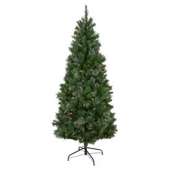 6.5' Pre-Lit Medium Mixed Cashmere Pine Artificial Christmas Tree - Clear Lights