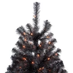 4ft Pre-Lit Black Noble Spruce Artificial Halloween Tree, Orange Lights -Christmas Decoration Store northlight z92380 cxpic2 85674.1669140865