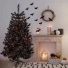 6ft Pre-Lit Black Noble Spruce Artificial Halloween Tree, Orange Lights -Christmas Decoration Store northlight z92381 1updated 89122.1667530282