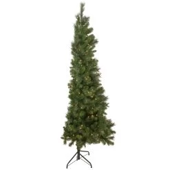 6.5' Pre-Lit Medium Beaver Pine Artificial Christmas Wall Tree, Clear Lights 15 6.5' Pre-Lit Medium Beaver Pine Artificial Christmas Wall Tree, Clear Lights -Christmas Decoration Store northlight z92831 4 92561.1667554526