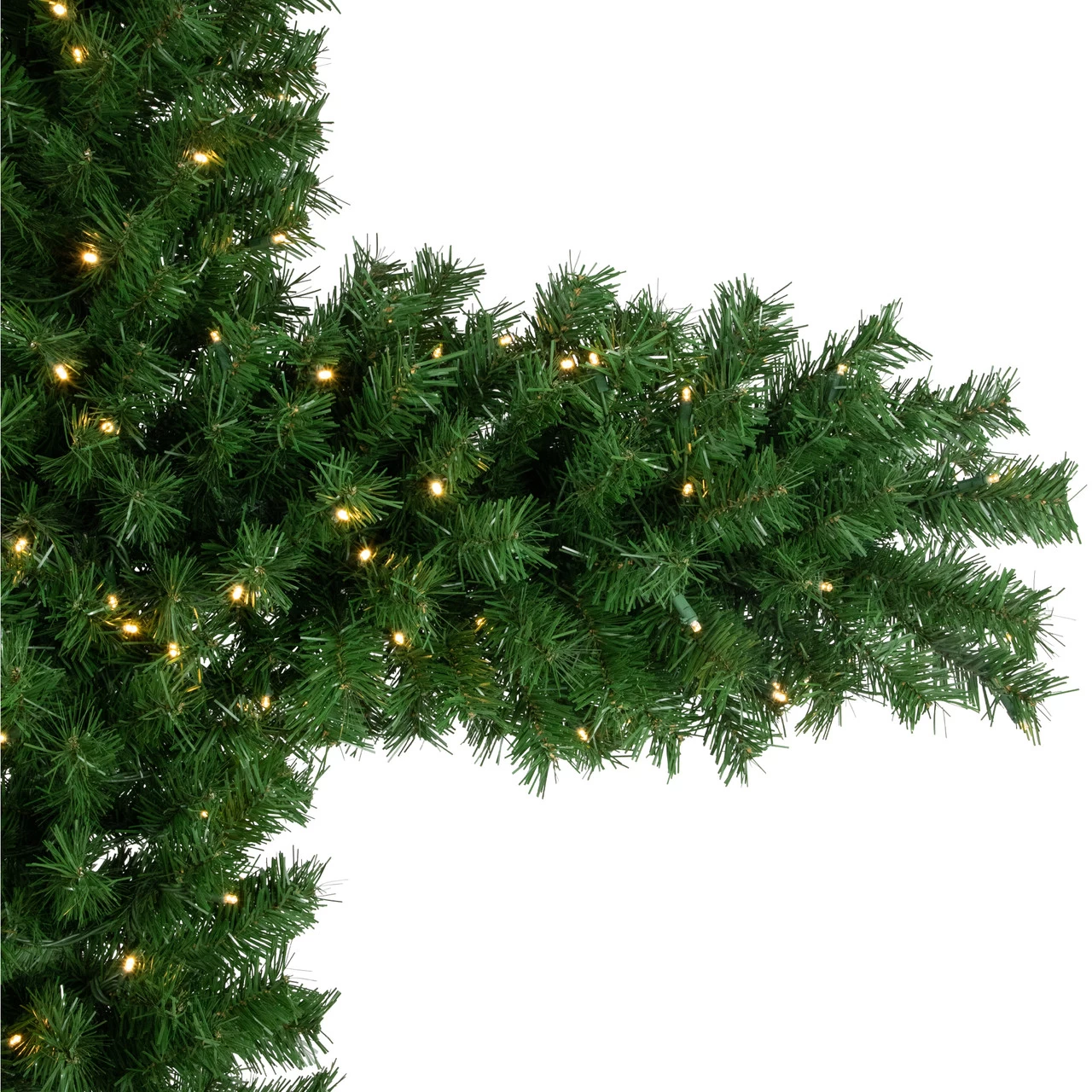 7' Pre-Lit Artificial Pine Christmas Cross - Warm White LED Lights 7 7' Pre-Lit Artificial Pine Christmas Cross - Warm White LED Lights - Image 5