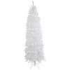 7.5' Pre-Lit Rapids White Pine Pencil Artificial Christmas Tree, Clear Lights -Christmas Decoration Store northlight z94479 1 00510.1667536775