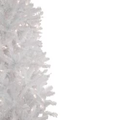 7.5' Pre-Lit Rapids White Pine Pencil Artificial Christmas Tree, Clear Lights -Christmas Decoration Store northlight z94479 2 87479.1667536775