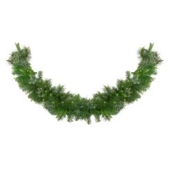 6' X 14" Pre-Lit Ashcroft Cashmere Pine Artificial Christmas Garland - Warm White LED Lights