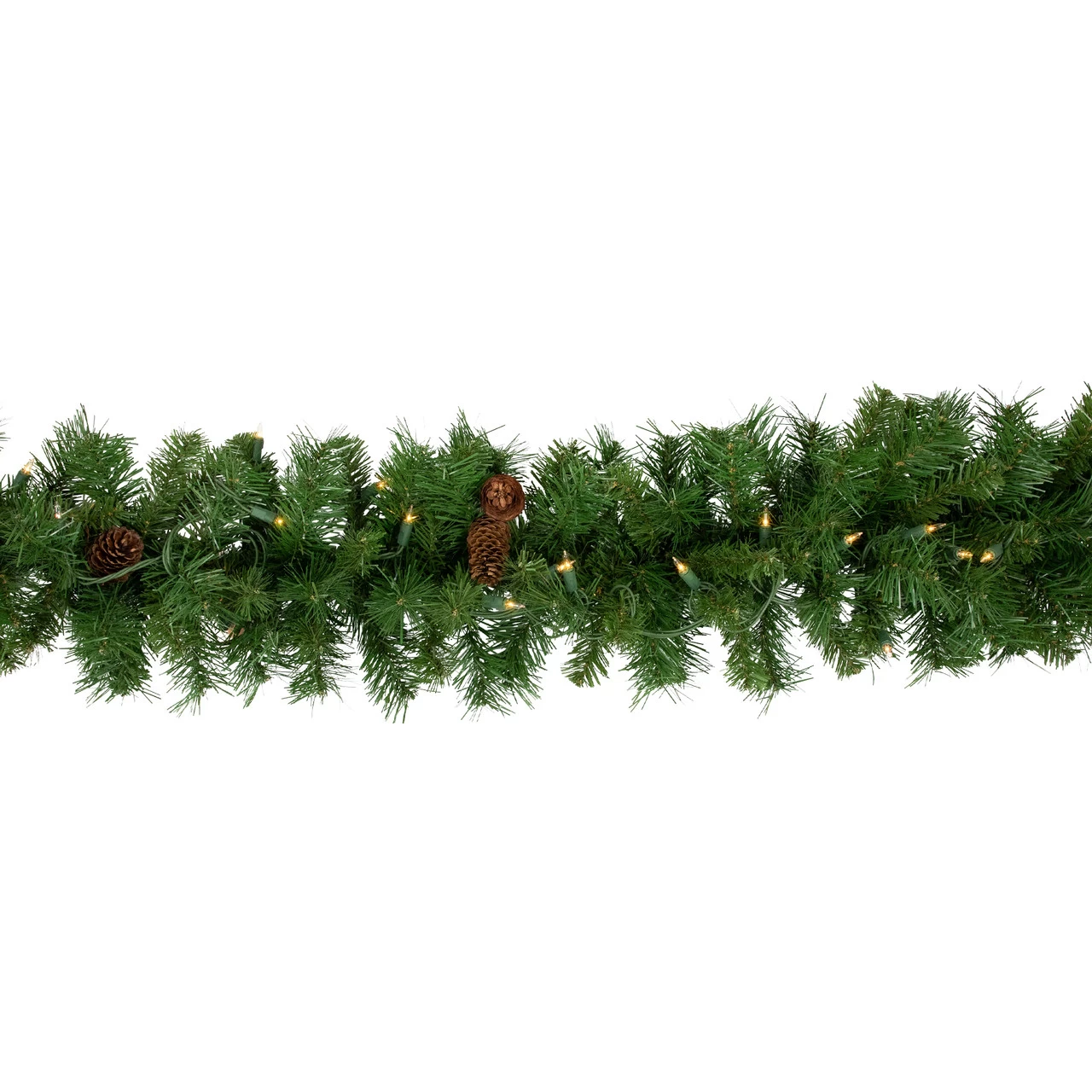 9' X 12" Pre-Lit Dakota Red Pine Artificial Christmas Garland - Clear Dura Lights 5 9' X 12" Pre-Lit Dakota Red Pine Artificial Christmas Garland - Clear Dura Lights - Image 3