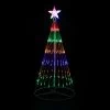 4' Multi-Color LED Lighted Show Cone Christmas Tree Outdoor Decoration