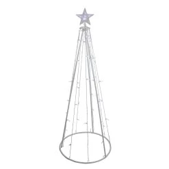 5' Pure White LED Lighted Cone Tree Outdoor Christmas Decoration -Christmas Decoration Store northlight zg15656 98440.1667490088