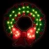 15" Lighted Holographic Christmas Wreath Window Silhouette Decoration -Christmas Decoration Store northlight zg15708 99816.1667488145