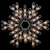 15.25" Lighted Snowflake Christmas Window Silhouette Decor