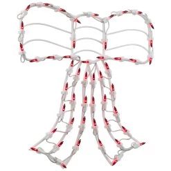 14" Lighted Red Bow Window Silhouette Christmas Decoration -Christmas Decoration Store northlight zg15717 3 32619.1667571967
