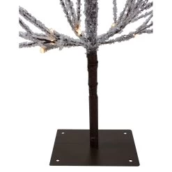 4' Pre-Lit LED Brown Artificial Christmas Tree With Icicle Lights- Clear Lights -Christmas Decoration Store northlightd 18 11217wae 4 4 94016.1667657949