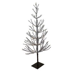4' Pre-Lit LED Brown Artificial Christmas Tree With Icicle Lights- Clear Lights -Christmas Decoration Store northlightd 18 11217wae 4 6 89945.1667657950